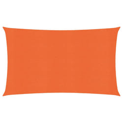 vidaXL Sunshade Sail Canopy Screen Balcony Awning Canopy HDPE Rectangular - orange, 3 x 6 m