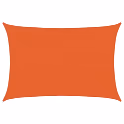 vidaXL Sunshade Sail Canopy Screen Balcony Awning Canopy HDPE Rectangular - orange, 4 x 6 m