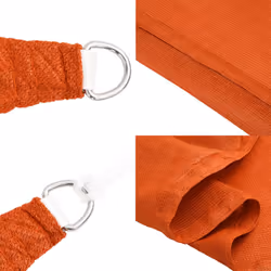 vidaXL Sunshade Sail Canopy Screen Balcony Awning Canopy HDPE Rectangular - orange, 3 x 3 x 4.2 m - Additional view 6