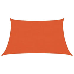 vidaXL Sunshade Sail Shade Canopy Sun Sail Tarp Screen Balcony Awning HDPE - orange, 3/4 x 2 m