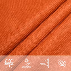 vidaXL Sunshade Sail Shade Canopy Sun Sail Tarp Screen Balcony Awning HDPE - orange, 3/4 x 3 m - Additional view 4
