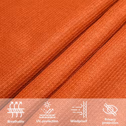 vidaXL Sunshade Sail Shade Canopy Sun Sail Tarp Screen Balcony Awning HDPE - orange, 3/4 x 3 m - Additional view 5