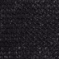 vidaXL Sunshade Sail 160 g/mÂ² Black 4.5x4.5 m HDPE Garden Sunscreen Canopy - Additional view 4