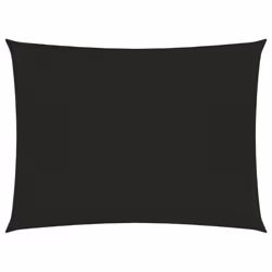 vidaXL Sunshade Sail 160 g/mÂ² Black 2x2.5 m HDPE Balcony Sunscreen Canopy