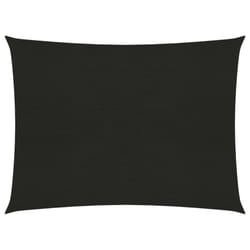 vidaXL Sunshade Sail 160 g/mÂ² Black 2x2.5 m HDPE Balcony Sunscreen Canopy