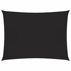 vidaXL Sunshade Sail 160 g/m² Black 2x3.5 m HDPE Outdoor Patio Shade Canopy