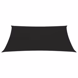 vidaXL Sunshade Sail 160 g/mÂ² Black 2x3.5 m HDPE Outdoor Patio Shade Canopy