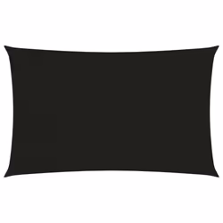 vidaXL Sunshade Sail 160 g/mÂ² Black 2x4.5 m HDPE Balcony Sunscreen Canopy