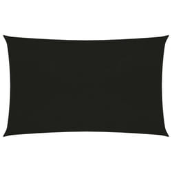 vidaXL Sunshade Sail 160 g/mÂ² Black 2x4.5 m HDPE Balcony Sunscreen Canopy