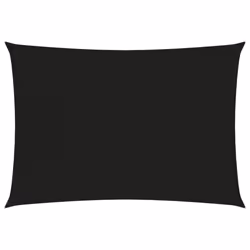 vidaXL Sunshade Sail 160 g/mÂ² Black 2.5x4 m HDPE Sunscreen Patio Shade Canopy