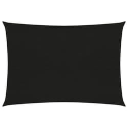 vidaXL Sunshade Sail 160 g/mÂ² Black 2.5x4 m HDPE Sunscreen Patio Shade Canopy
