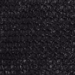 vidaXL Sunshade Sail 160 g/mÂ² Black 2.5x4 m HDPE Sunscreen Patio Shade Canopy