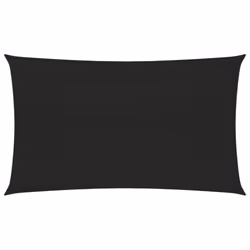 vidaXL Sunshade Sail 160 g/mÂ² Black 2.5x5 m HDPE Sunscreen Patio Shade Canopy