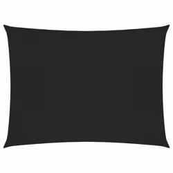 vidaXL Sunshade Sail 160 g/mÂ² Black 3x4 m HDPE Outdoor Patio Sunscreen Canopy