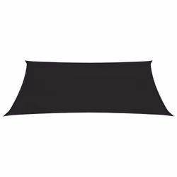 vidaXL Sunshade Sail 160 g/mÂ² Black 3x4.5 m HDPE Sunscreen Patio Shade Canopy