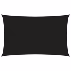 vidaXL Sunshade Sail 160 g/mÂ² Black 3x5 m HDPE Balcony Garden Sunscreen Canopy