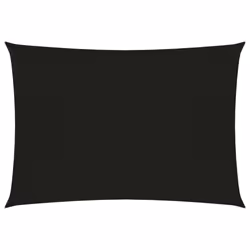vidaXL Sunshade Sail 160 g/mÂ² Black 3.5x5 m HDPE Balcony Sunscreen Canopy