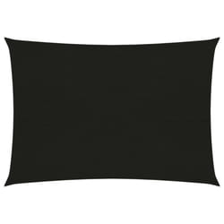 vidaXL Sunshade Sail 160 g/mÂ² Black 3.5x5 m HDPE Balcony Sunscreen Canopy