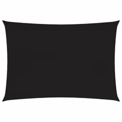 vidaXL Sunshade Sail 160 g/mÂ² Black 4x5 m HDPE Balcony Garden Sunscreen Canopy