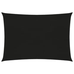 vidaXL Sunshade Sail 160 g/mÂ² Black 4x5 m HDPE Balcony Garden Sunscreen Canopy
