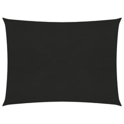 vidaXL Sunshade Sail Black Patio Shade Sun Sail Tarp Shade Canopy Screen Tarp