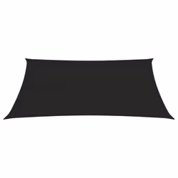 vidaXL Sunshade Sail Black Patio Shade Sun Sail Tarp Shade Canopy Screen Tarp