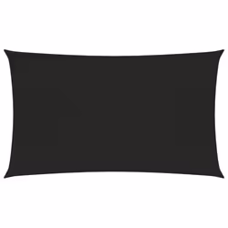 vidaXL Sunshade Sail 160 g/mÂ² Black 5x8 m HDPE Balcony Garden Sunscreen Canopy