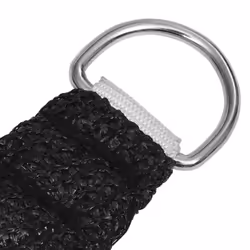 Sunshade Sail 160 g/mÂ² Black 3x3x3 m HDPE