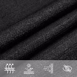 vidaXL Sunshade Sail Canopy Screen Balcony Awning Canopy HDPE Rectangular - black, 3 x 4 x 4 m - Additional view 6