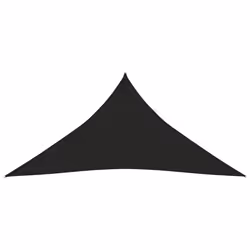 vidaXL Sunshade Sail 160 g/mÂ² Black 4x4x4 m HDPE Sunscreen Patio Shade Canopy