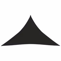 vidaXL Sunshade Sail 160 g/mÂ² Black 4x4x5.8 m HDPE Garden Sunscreen Canopy