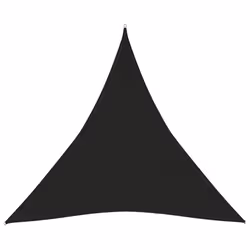 vidaXL Sunshade Sail 160 g/m² Black 5x5x5 m HDPE Outdoor Sunscreen Canopy