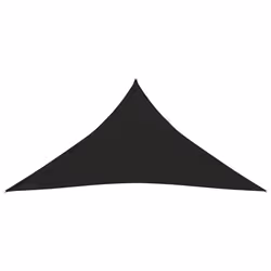 vidaXL Sunshade Sail 160 g/m² Black 5x6x6 m HDPE Sunscreen Patio Shade Canopy