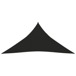 vidaXL Sunshade Sail 160 g/mÂ² Black 5x6x6 m HDPE Sunscreen Patio Shade Canopy