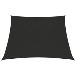 vidaXL Sunshade Sail 160 g/mÂ² Black 3/4x2 m HDPE Sunscreen Patio Shade Canopy