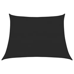 vidaXL Sunshade Sail Shade Canopy Sun Sail Tarp Screen Balcony Awning HDPE - black, 4/5 x 3 m