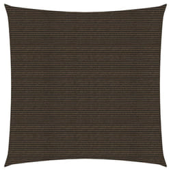 vidaXL Sunshade Sail 160 g/mÂ² Brown 3.6x3.6 m HDPE Garden Patio Canopy Awning