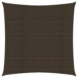 vidaXL Sunshade Sail 160 g/mÂ² Brown 5x5 m HDPE Garden Patio Canopy Awning