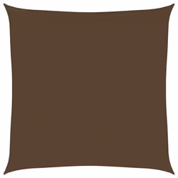 vidaXL Sunshade Sail 160 g/mÂ² Brown 6x6 m HDPE Garden Patio Canopy Awning