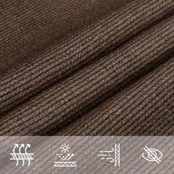 vidaXL Sunshade Sail 160 g/mÂ² HDPE Patio Sunscreen Outdoor Canopy Party Tent - brown, 7 x 7 m - Additional view 6