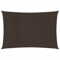 vidaXL Sunshade Sail 160 g/mÂ² Brown 2x4.5 m HDPE Garden Patio Canopy Awning