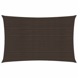 vidaXL Sunshade Sail 160 g/mÂ² Brown 2x5 m HDPE Garden Patio Canopy Awning