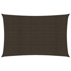 vidaXL Sunshade Sail 160 g/mÂ² Brown 2x5 m HDPE Garden Patio Canopy Awning