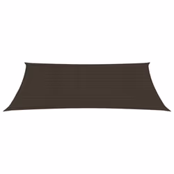 vidaXL Sunshade Sail 160 g/mÂ² Brown 2.5x5 m HDPE Outdoor Patio Shade Canopy