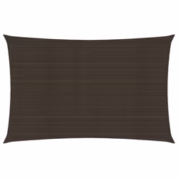 vidaXL Sunshade Sail 160 g/mÂ² Brown 5x7 m HDPE Garden Patio Canopy Awning