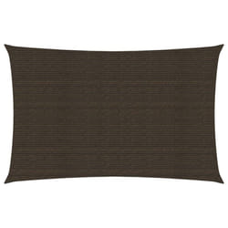 vidaXL Sunshade Sail 160 g/mÂ² Brown 5x7 m HDPE Garden Patio Canopy Awning