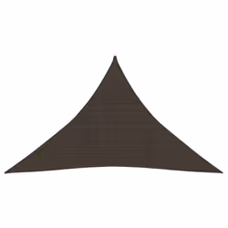 vidaXL Sunshade Sail 160 g/m² Brown 3.5x3.5x4.9 m HDPE Patio Sunscreen Canopy