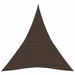 vidaXL Sunshade Sail 160 g/m² Brown 5x6x6 m HDPE Sunscreen Patio Shade Canopy
