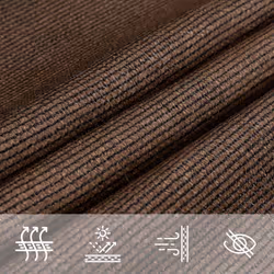 vidaXL Sunshade Sail Shade Canopy Sun Sail Tarp Screen Balcony Awning HDPE - brown, 4/5 x 4 m - Additional view 4