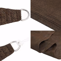 vidaXL Sunshade Sail Shade Canopy Sun Sail Tarp Screen Balcony Awning HDPE - brown, 4/5 x 4 m - Additional view 6